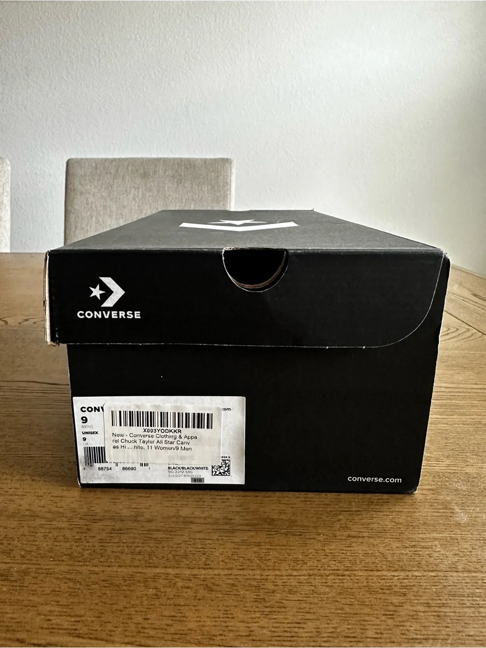 Converse Black and White High Top Sneakers